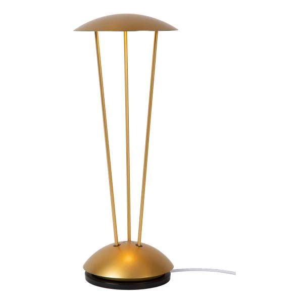 Lucide RENEE - Lámpara de mesa Recargable Dentro/Fuera - Batería/acumulador - Ø 12,3 cm - LED Dim to warm - 1x2,2W 2700K/3000K - IP54 - Con estación de carga inalámbrica - Oro mate / Latón - detalle 5